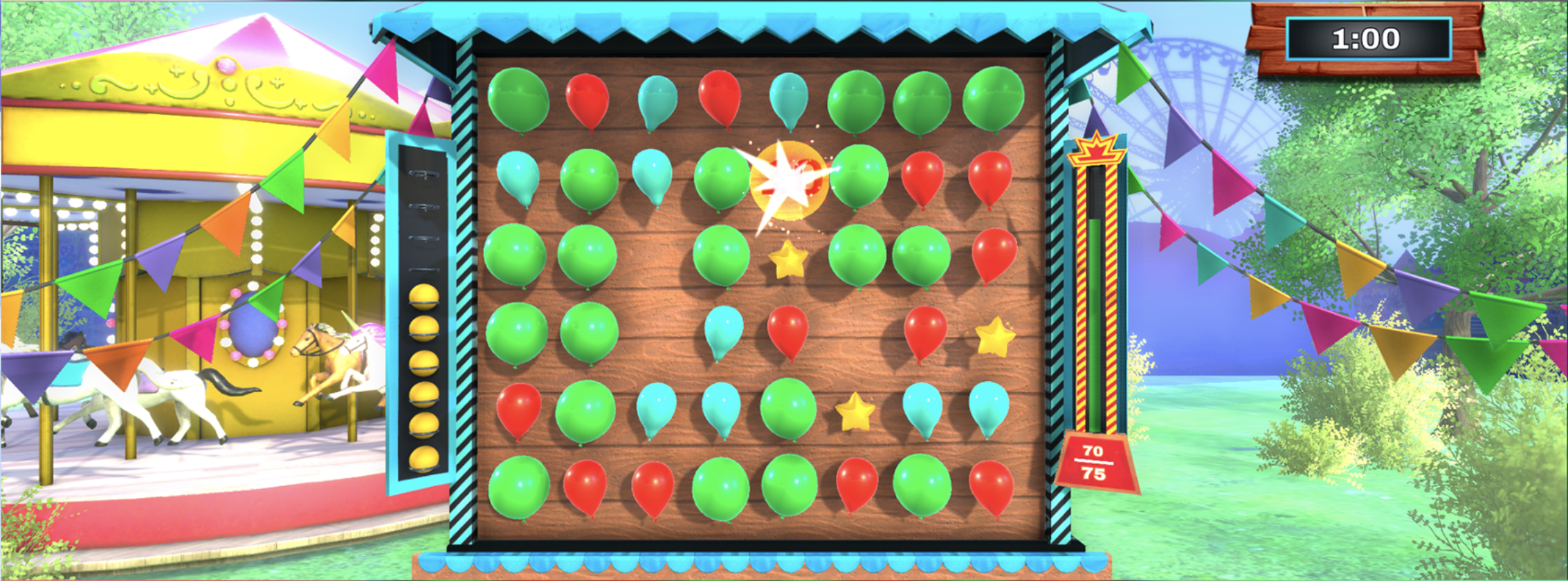 Balloon pop gameplay picture solo